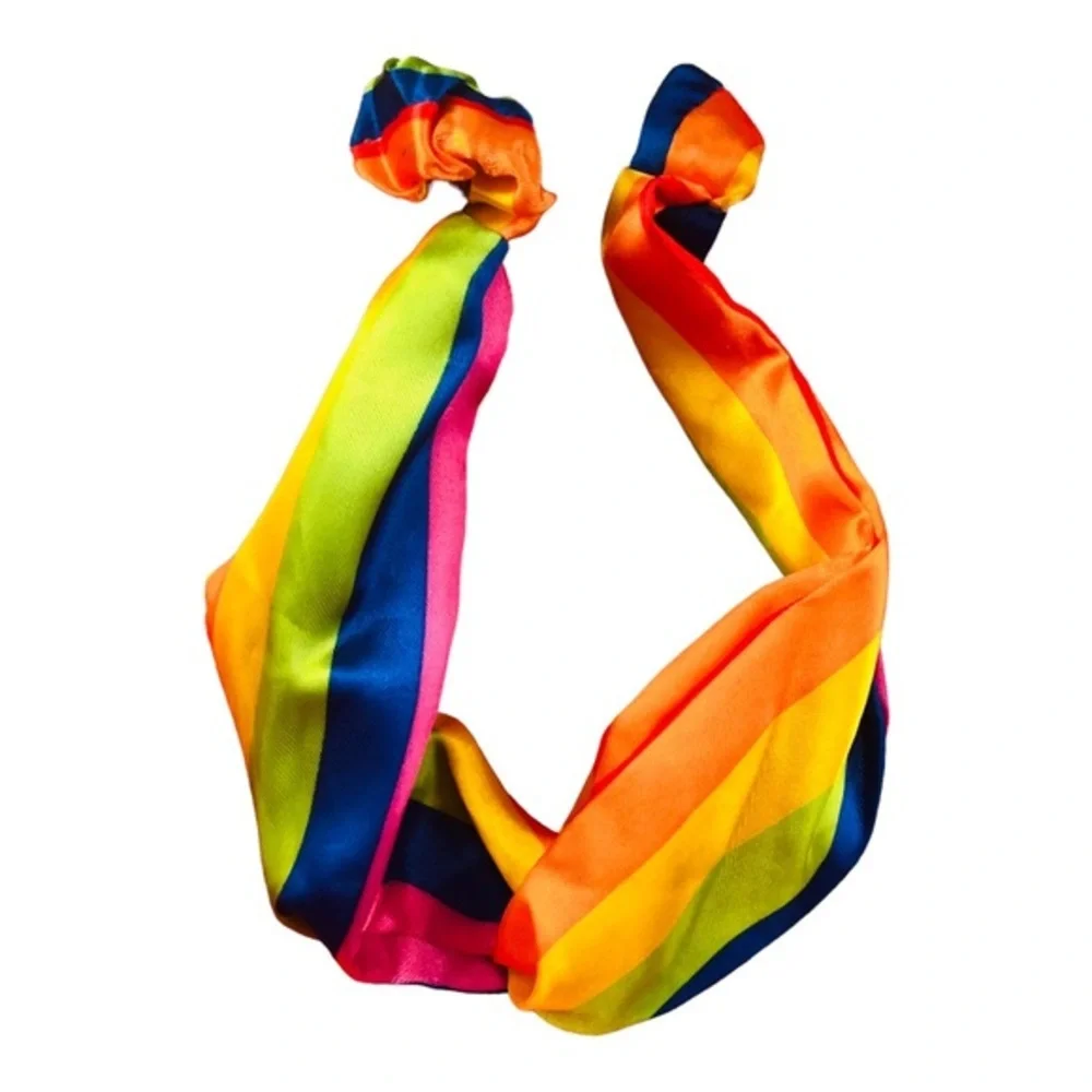 2pack‎ PRIDE rainbow headband head wrap hair scarf elastic hair accessories FREE